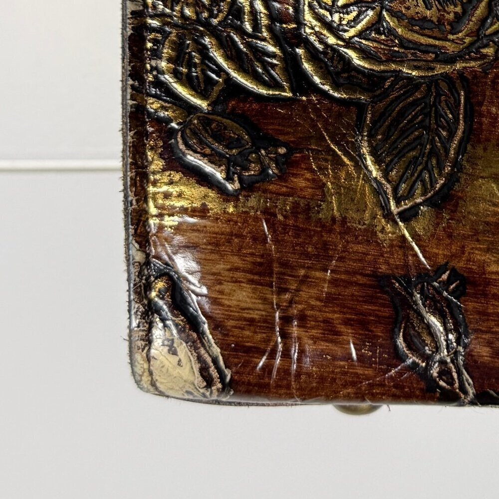 Patricia Nash Floral Embossed Metallic Tote Bag - Picture 5 of 14